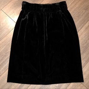J. Crew velvet pencil skirt